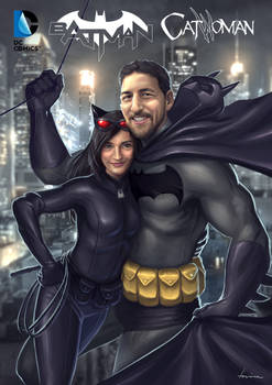 Batman and Catwoman Portrait Commision