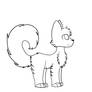 *FREE* Wolf or dog lineart