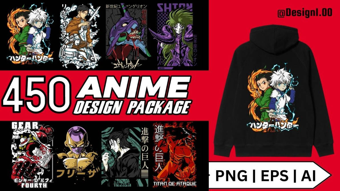 Over 400 Anime T-Shirt and Merch Products Designs by AnitakuDesign on ...