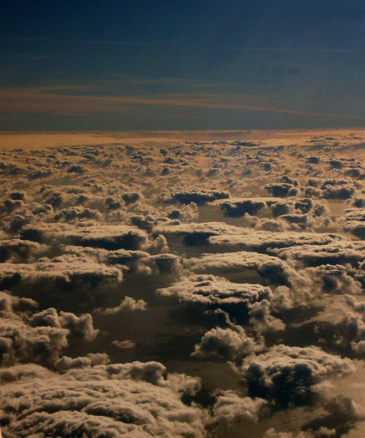 Sunset Clouds in Flight