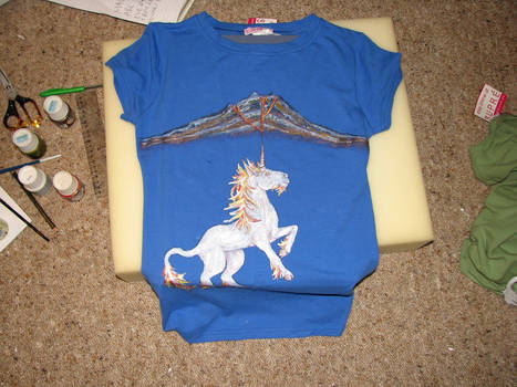 Unicorn Volcano Tshirt