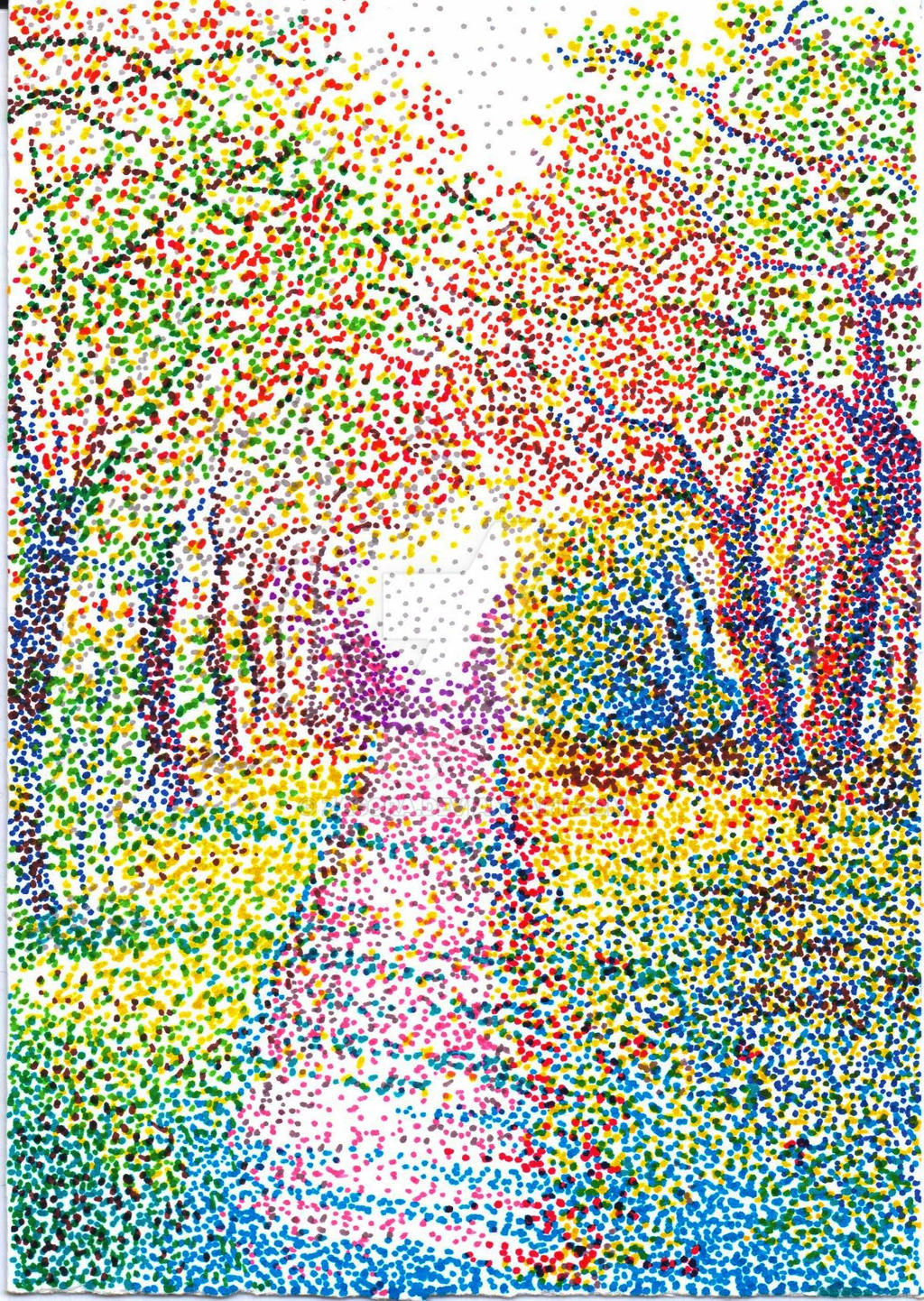 Autumn - Pointillism Version