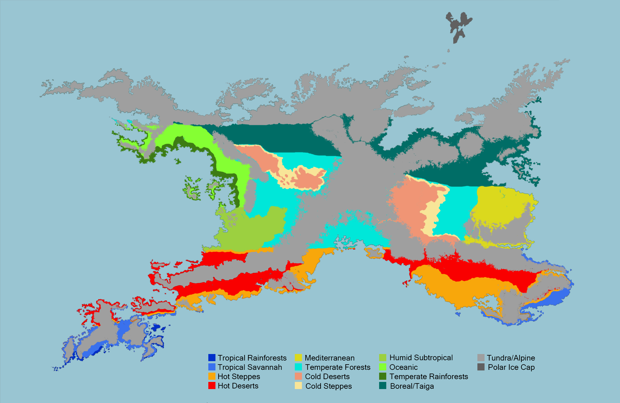 Climate Map Deviantart Climate Zones by Defamir on DeviantArt