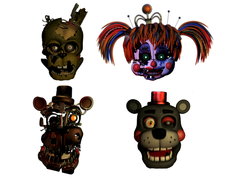 Fnaf 6-All animatronics by Diegopegaso87 on DeviantArt