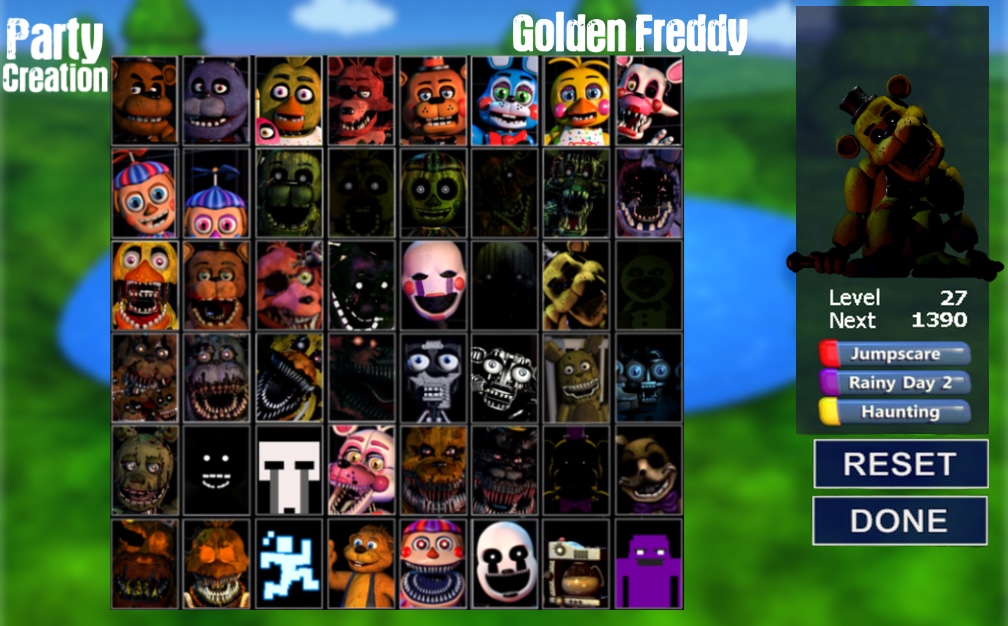 Canon Fnaf World Roster by bearbro123 on DeviantArt