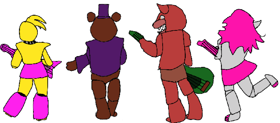 Fnaf 6-All animatronics by Diegopegaso87 on DeviantArt