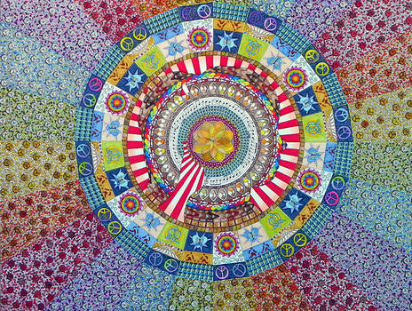 Mandala 8 finished (traditional) markers on board