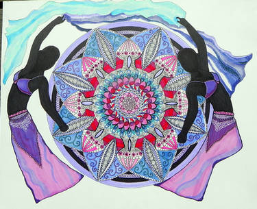 First belly dance mandala (traditional)