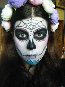 Sugar skull, Day of the Dead makeup 2