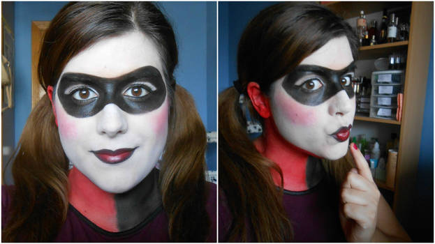 Harley Quinn Halloween Makeup 2015