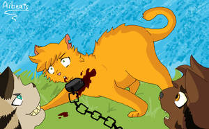 The brave ThunderClan leader...