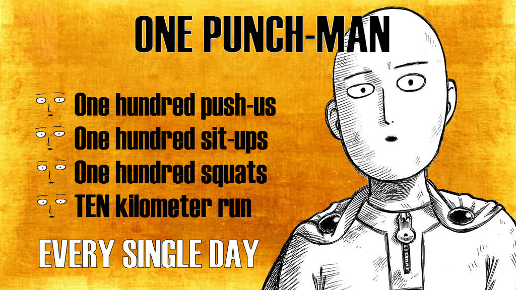 Saitama training sessions by AndresWolfy on DeviantArt