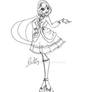 Com: sketch Christine gothic lolita