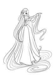 Com: Ella as Rapunzel