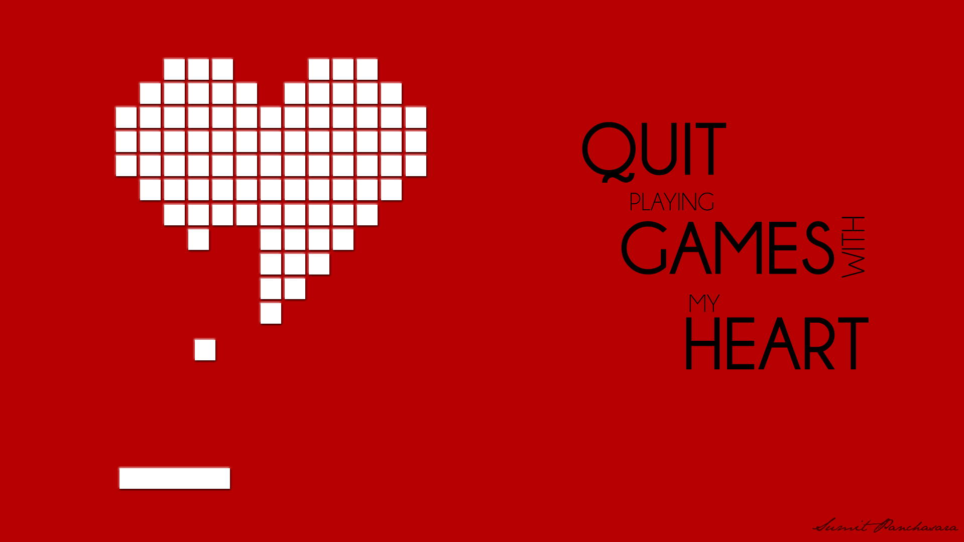 Quit playing games with my heart | Poster