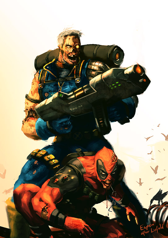 Zombie Cable and Deadpool