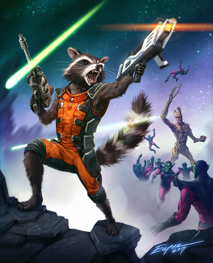 Rocket Racoon (and Groot)