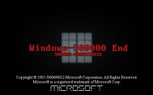 Windows 585000 Windows 500000 End by Stupidbear190rises on DeviantArt