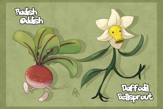 Garden Pals - Oddish n Bellsprout Pokemon Variants