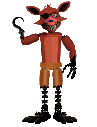 Withered foxy v transparent background PNG clipart