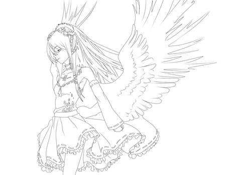 Touhou Lineart