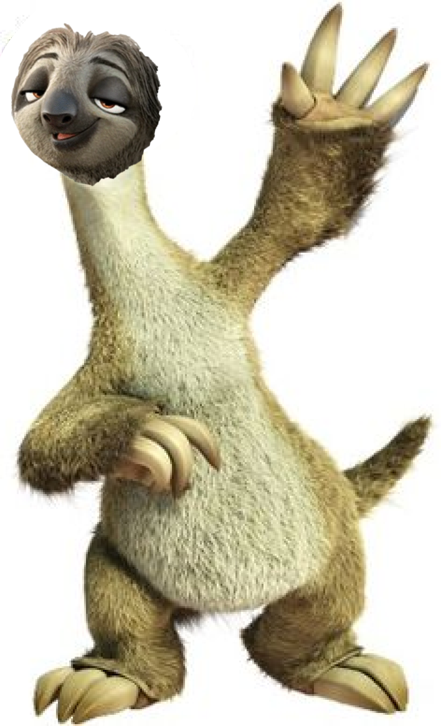 Sid the Sloth with a new head by Barbourosaurus on DeviantArt