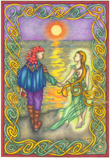 Connla and the Faerie Maiden by Flyttamouse