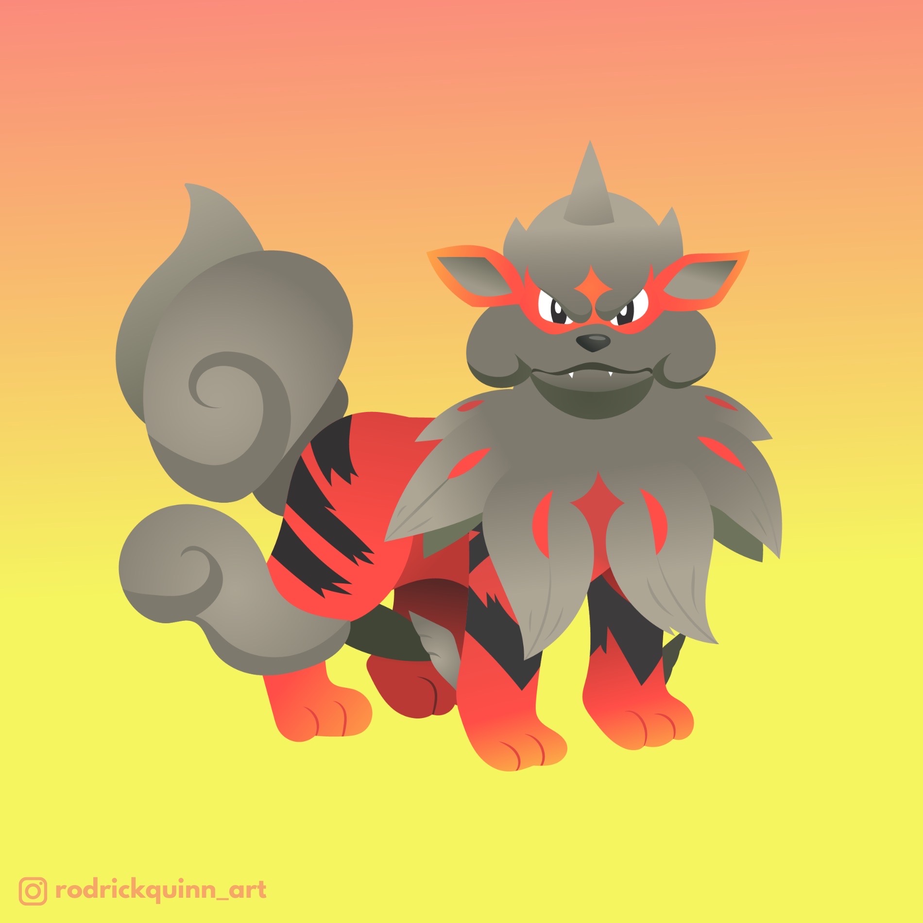 Hisuian Arcanine (Revised) by rodriqc92 on DeviantArt