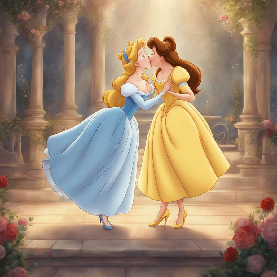 Disney Lesbian Princesses : Belle and Cinderella by LordSopping1884 on ...