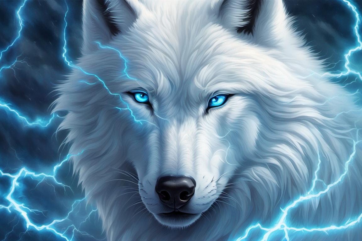 White Wolf and Blue Eyes by SavageXEntertainment on DeviantArt