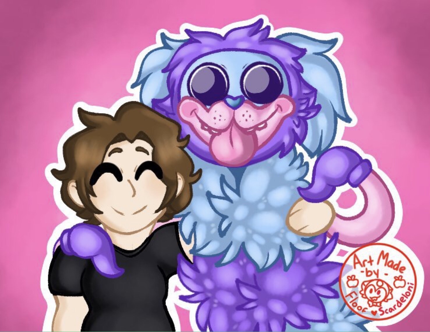 PJ - Pug a pillar [Poppy playtime fanart] by VioHasnoSleep on DeviantArt