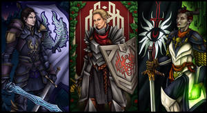 Triptych of DragonAge Protagonists