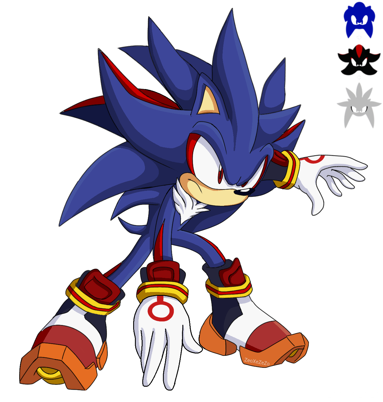 Silvhadic The Hedgehog Pose Art by ZeoXeZeZo on DeviantArt