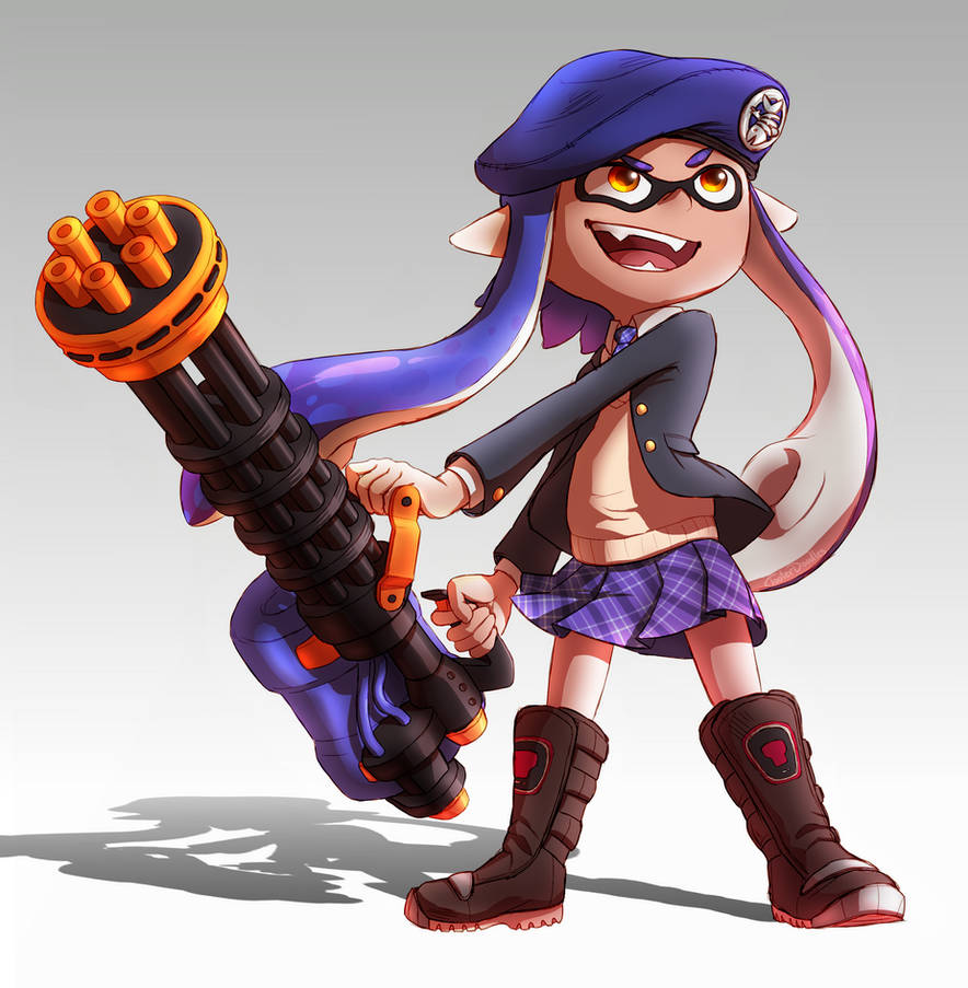 Inkling with Splatling by TooterDoodles on DeviantArt