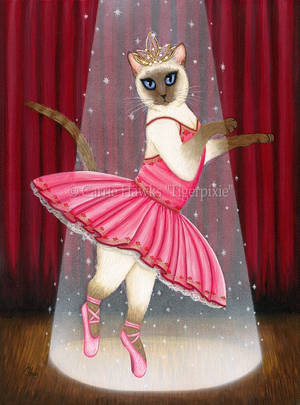 Ballerina Cat by tigerpixieart Ballerina Cat by tigerpixieart