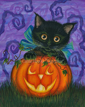 Halloween Black Kitty