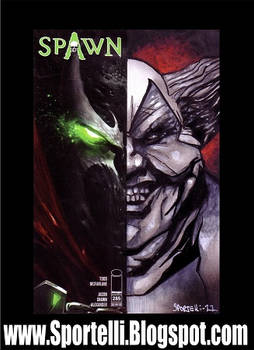 Spawn/ Clown Sketch Cover by George Sportelli