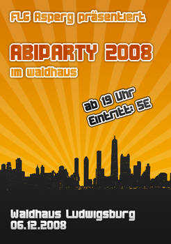 Abiparty 2008 FLG Asperg Flyer