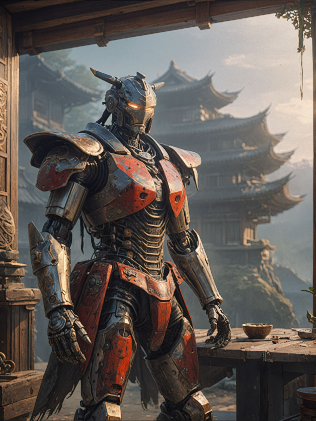 Robot Samurai Rsting Samurai robot by Dinamarc96 on DeviantArt