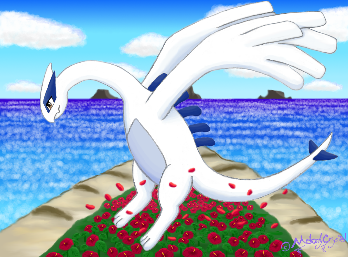 Lugia Natit - Ocean of Flowers by MelodyCrystel on DeviantArt