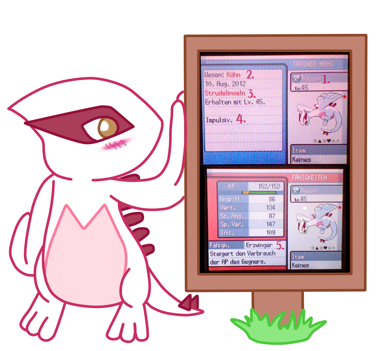 Actual screenshot of my shiny Lugia by SarahGirl1998 on DeviantArt