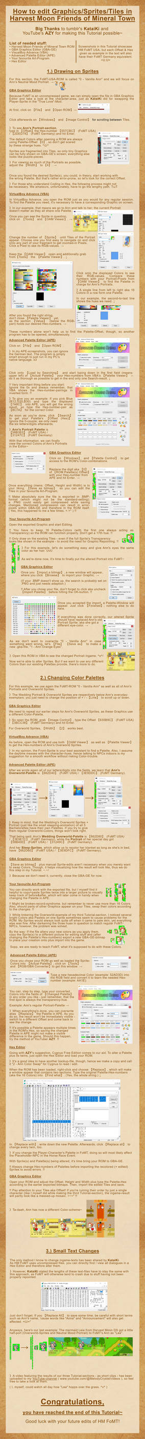 How to edit Graphics in Harvest Moon FoMT