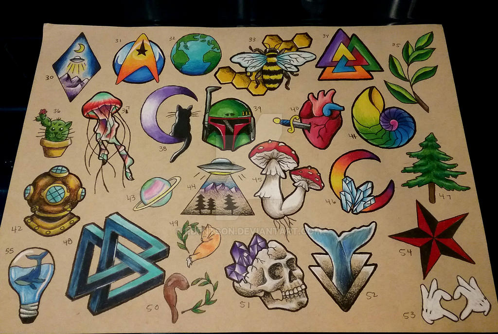 Color flash tattoos page 3 by ebentson on DeviantArt