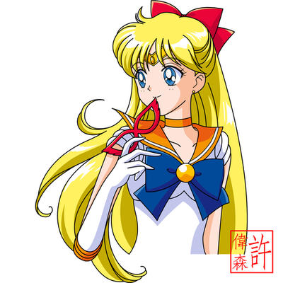 Sailor Venus Face Anime Style