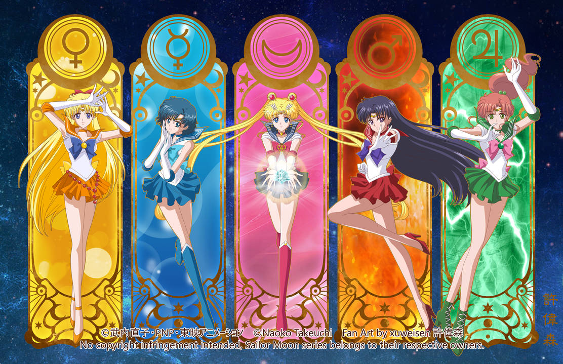Sailor Moon Crystal Season 3 All Senshi (Square) by xuweisen on