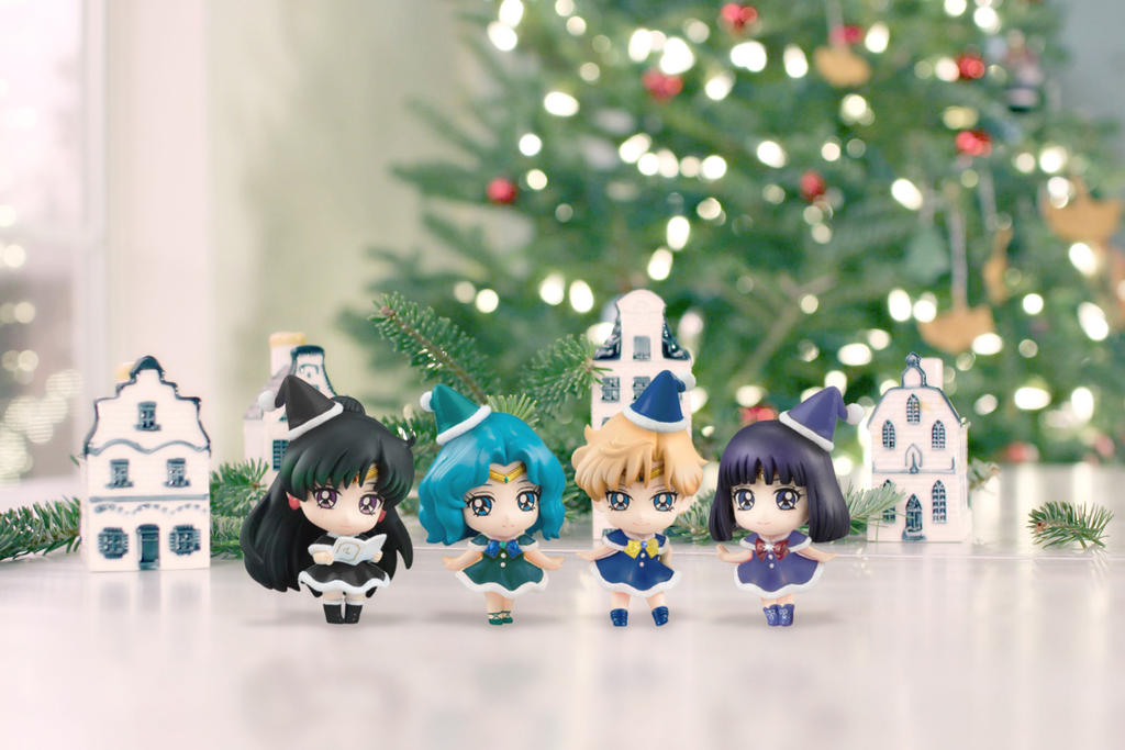 Outer Senshi Christmas Petit Chara (Fanmade edit)