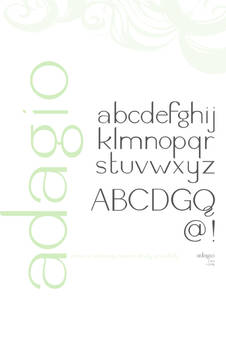 Typeface design: Adagio