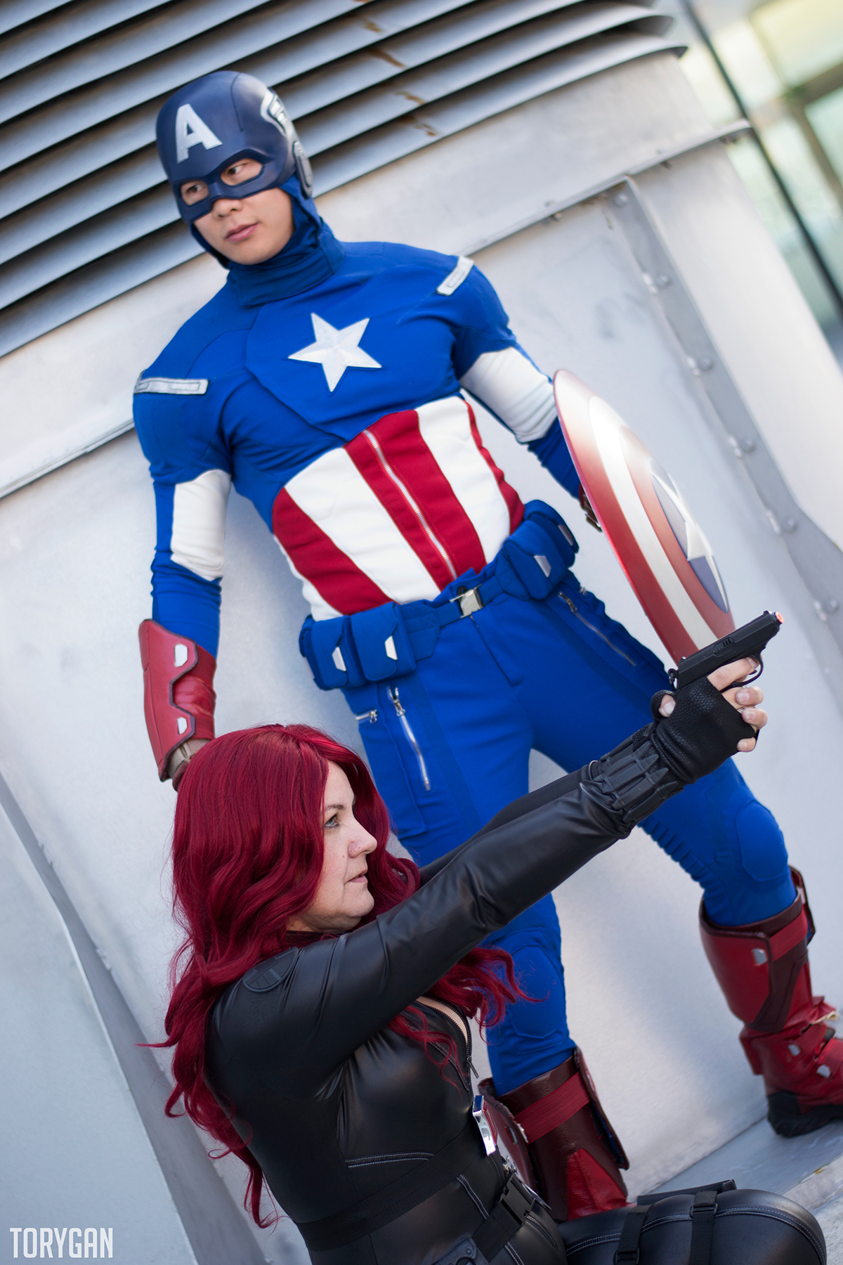Captain America and Black Widow Cosplay III of III by idrilkeeps