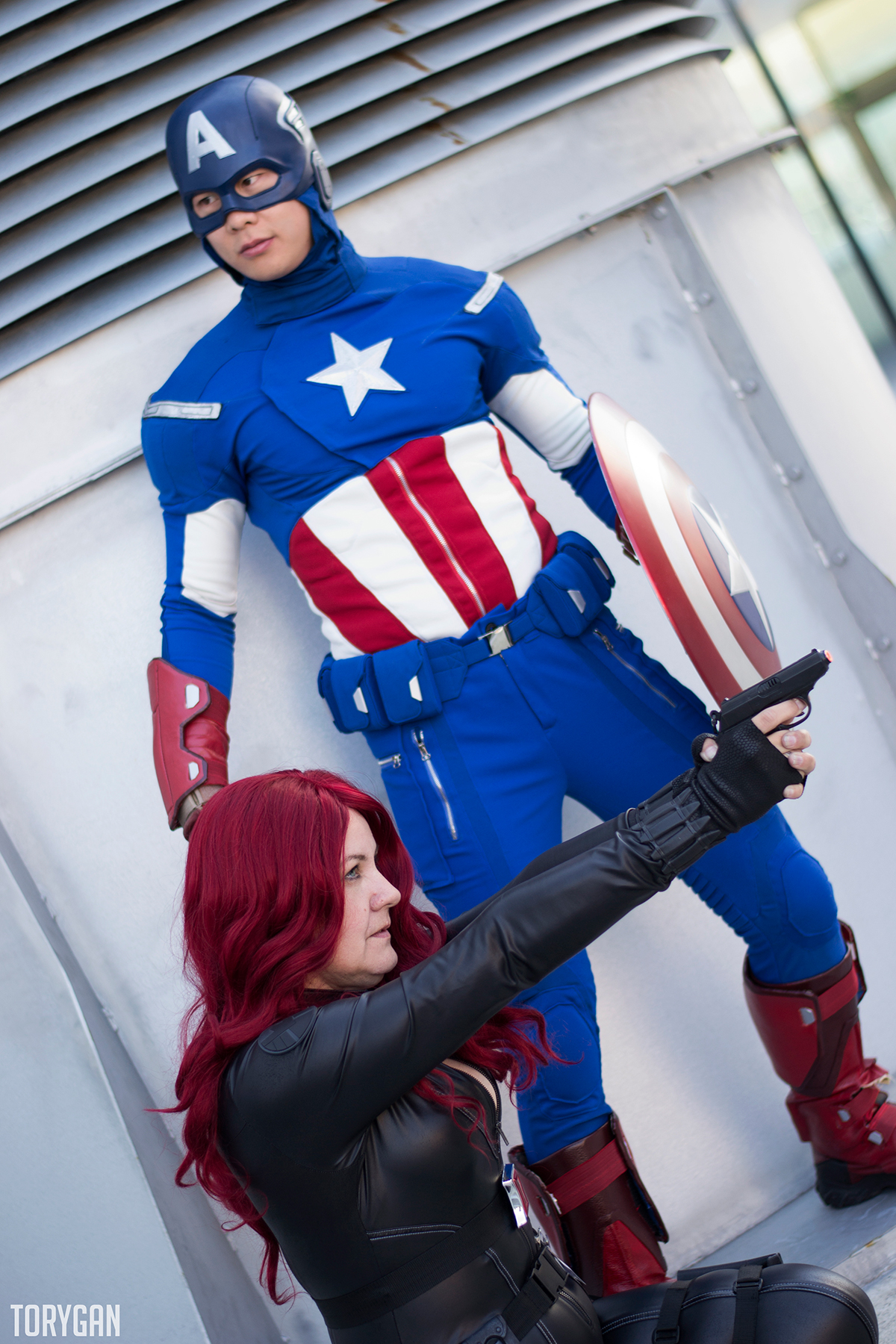 Captain America and Black Widow Cosplay III of III