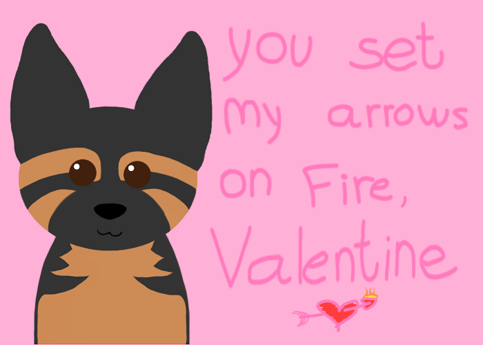 Valentine's day card Larry